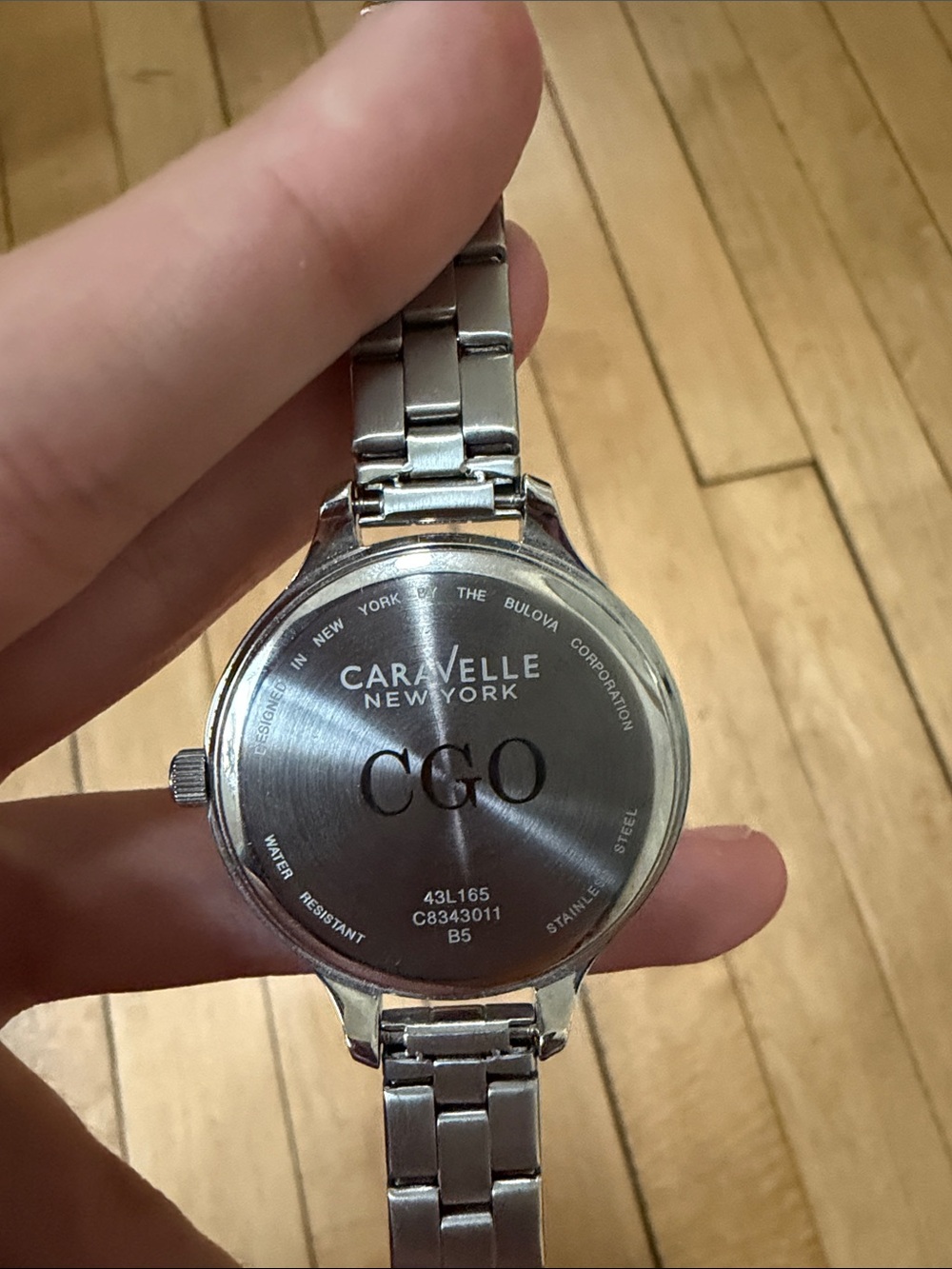 Caravelle New York Silver Crystal-Accent Women's Watch - Picture 4 of 4